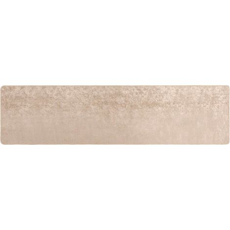 Teppichläufer MARSA Beige 80 x 400 cm Polyester und PVC vidaXL