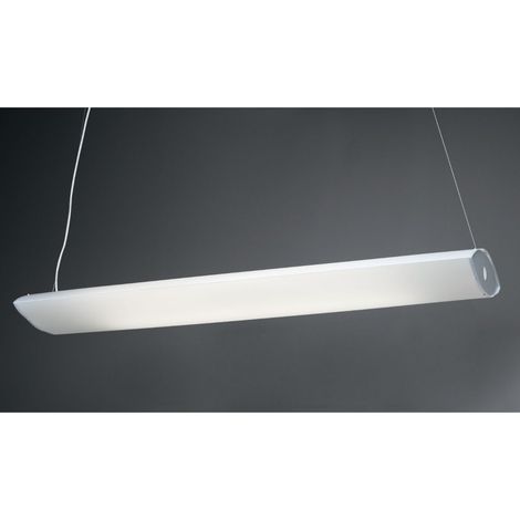 Aufhängung LED Integrierter Weißer Kunststoff Cm. 157 x 42 x 13h