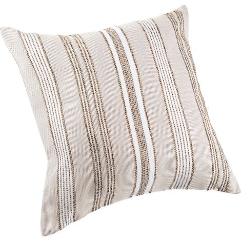 Coussin extérieur PLAGE 50 x 50 cm – Coussin décoratif terrasse et jardin - 50x50cm - Vert kaki (1/2)