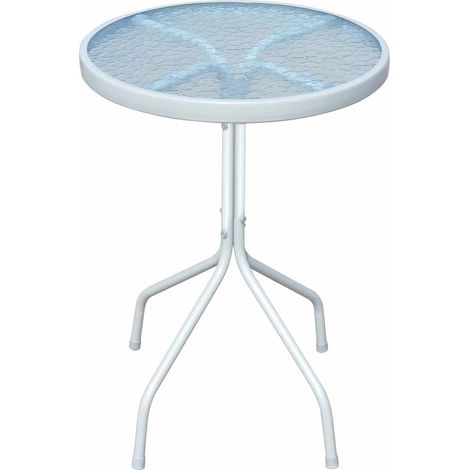 Ensemble Table + 2 chaises de bistro, Set bistrot, Ensemble repas de jardin, Acier Noir OIB2764E (1/5)