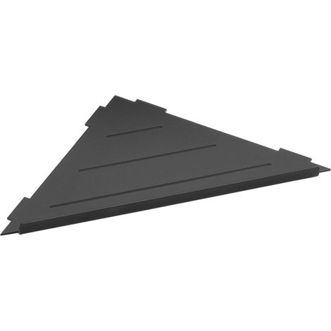 Sapho Smart - Eckregal, für Fliesenmontage, schwarz matt XJ615B