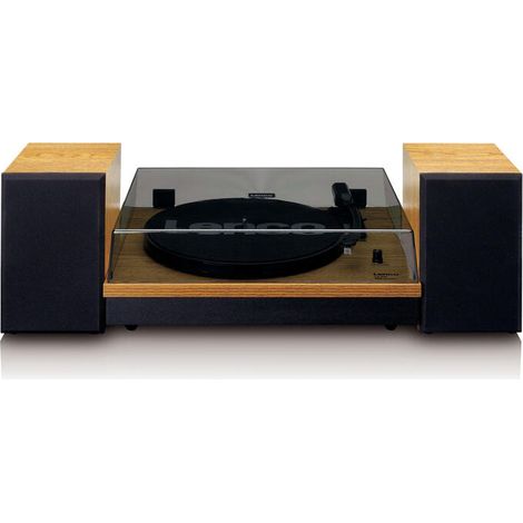 Tocadiscos Lenco LS 300 con carcasa de madera + altavoces / Bluetooth / 2 salidas RCA / Entrada AUX