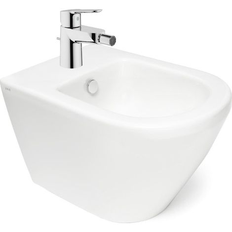 Vitra Integra bidet suspendu et trop-plein, 35,5x54 cm + Grohe Mitigeur monocommande 1/2' (7042-0288G23331000)
