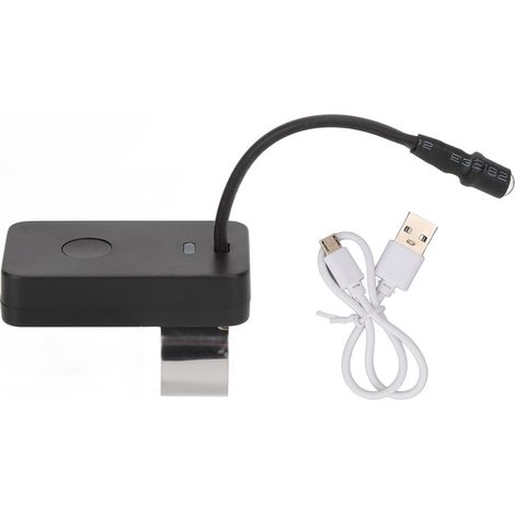 Lampe auriculaire LED multifonction 3 vitesses, noir, rechargeable USB, pour nettoyage des oreilles (1/5)
