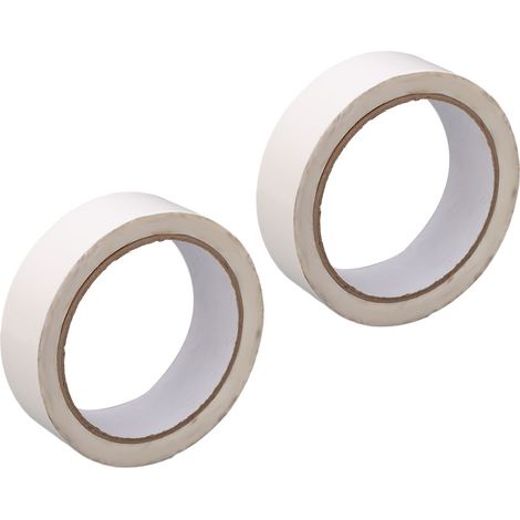 2 morceaux de ruban adhésif double face en coton, épaisseur 0,14 mm, largeur 30 mm, longueur totale 50 m, ruban en papier coton résistant aux hautes températures (1/5)