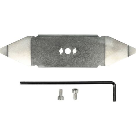 vhbw Ersatz-Messer kompatibel mit Wolf-GARDEN 22AXDAHA650, 22AXDAHA650 H, 22AXBACA650 Rasenmäher - Ersatzklinge Silber, Edelstahl