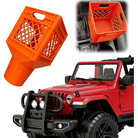 Porte-thé glacé Porte-boisson carré Convient aux cartons et boîtes de boissons réutilisable pour jus, lait et café glacé, organiseur intérieur robuste pour SUV et camions (1/5)