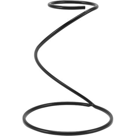 RASTKY Kaffeefilterständer – Schwarzer spiralförmiger Kaffeefilterständer, Metall-Filtergestell, Ständer für Handfilter-Kaffeebrühgeräte
