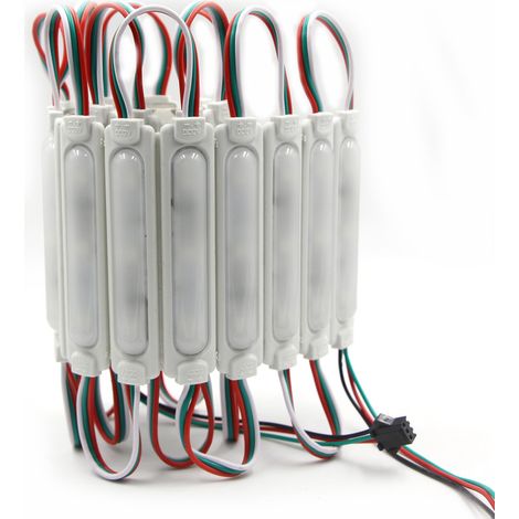 Injection-molded 12V low-voltage multicolor LED module WS2811