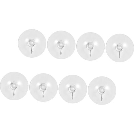 de 8 crochets à ventouse INOOMP en PVC transparent avec (1/5)
