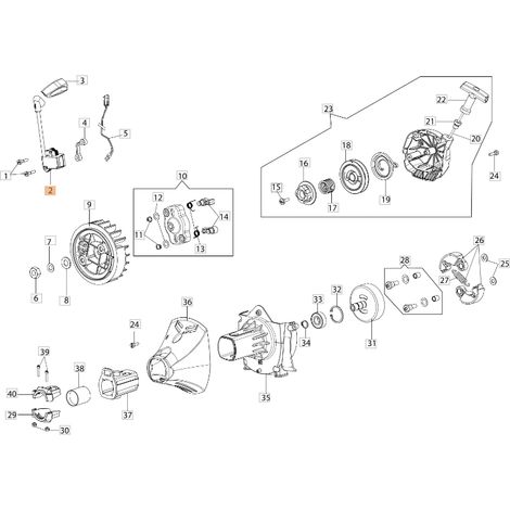 Bobina WALBRO MAU-47A decespugliatore modelli BC530S ORIGINALE EMAK 2501007AR