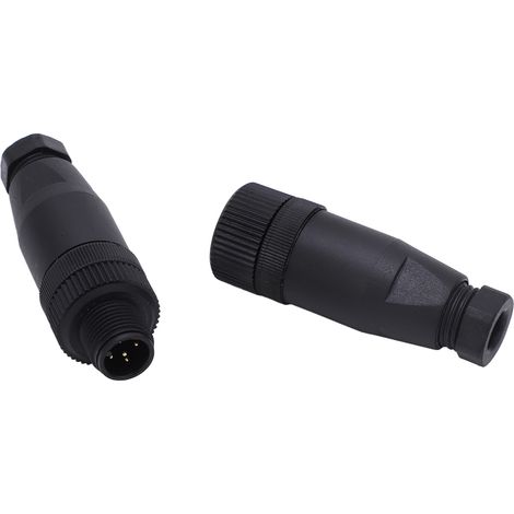 M12 5-poliger Stecker/Buchse-Abschlussstecker, NMEA 2000, 9 A, hitze- und UV-beständig, für Boote (1/5)