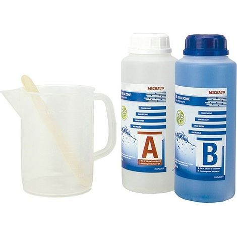 Michaud Gel bi-composant rapide clair 1 litre (1/4)