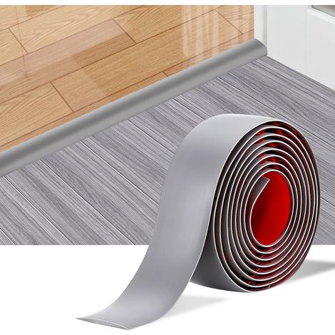 120cm×5cm Barres De Transition De Seuil, Bandes De Garniture De Porte De Tapis, Bande De Séparation De Porte De Sol Auto-Adhésive, Bande De Garniture De Bord Pour Joindre Les Espaces De Sol (1/5)