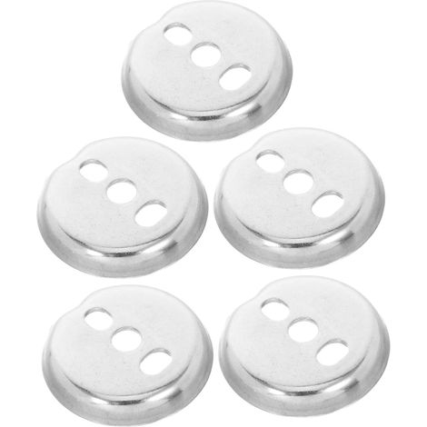 Kit de fixation Cabilock 5 pièces en acier inoxydable pour porte-serviettes avec supports dissimulés et plaques de base rondes (1/5)