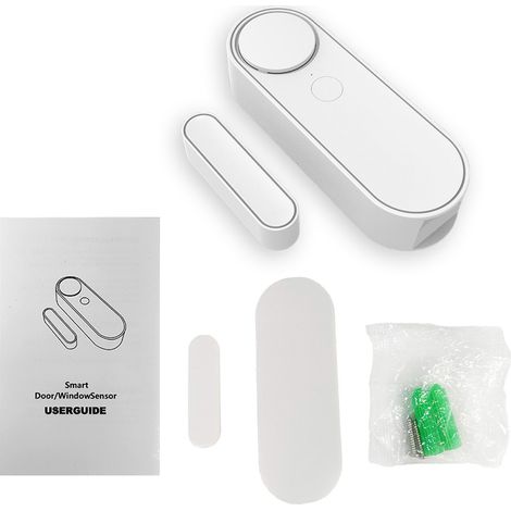 1 Pièce Mini Détecteur Ouverture Porte Fenêtre WiFi 2.4G Sans Fil Capteur Magnétique TY APP Alarme Sonore Sécurité Anti-Effraction Pose Facile Maison Garage Appartement Alerte Basse Tension (1/4)