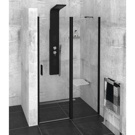 Polysan Zoom - Duschtür Black 110 cm, Klarglas ZL1311B (1/5)