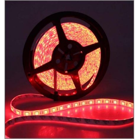 Strip led monocromatica ledco sl60ro65/n-5mt- ip65 60w 24v-luce rossa