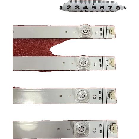 LED-Hintergrundbeleuchtungsstreifen, Länge: 42 cm, Material: Aluminium, Lichtstrom: 60, Dimmbar: Ja, Kompatibilität: Ausgewählte TV-Modelle (1/5)