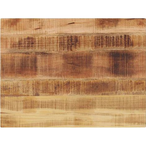 Tischplatte 80x70x2,5 cm Rechteckig Raues Massivholz Mango