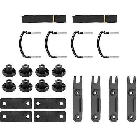 Fixations en U pour porte-bagages de toit de voiture, accessoire d'installation, pince pour toit de fourgonnette, support métallique plat (1/5)