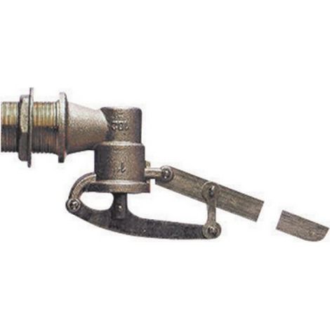 GALLEGGIANTE IN OTTONE SENZA SFERA A 5 COPPIGLIE ASTA PIATTA 2&quot