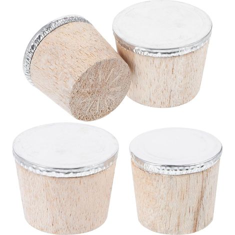 4 bouchons liège, bois, pour brassage maison et conservation (1/5)