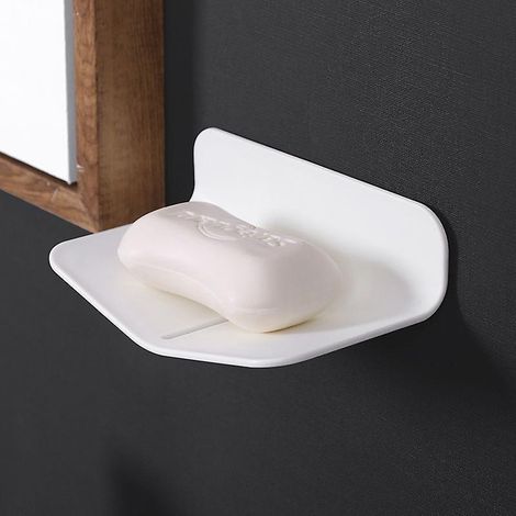 porte Savon Ventouse Douche(blanc) Sans Poinon Porte Savon Douche Drainable Pour Salle De Bain Porte Savon Mural Adhesif Pour La Cuisine (1/5)