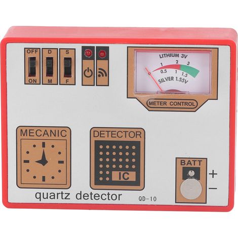 Testeur de batterie 3-en-1, démagnétiseur et vérificateur de mouvement QD-10 (sans pile fournie) Analyseur de charge pour atelier, outil multifonction de test électronique. (1/5)