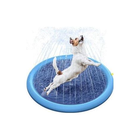 100cm dog pool, foldable pet play mat, paddling pool, summer dog toys, play mat (1/5)