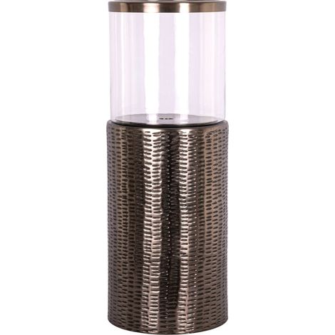 Photophore Faylen bronze en verre - bronze et verre transparent (1/4)
