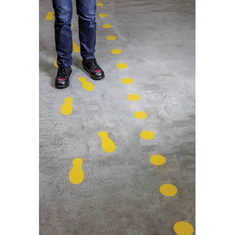 Marcado de suelo Durable 90x240 mm antideslizante amarillo