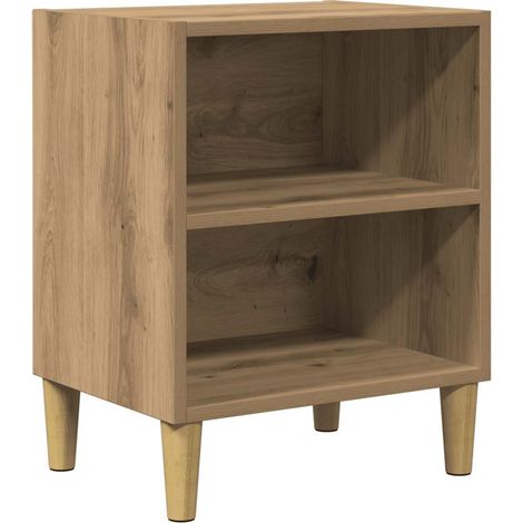 Comodino  Armadio da Notte  Mobiletto da notte Rovere Artigianale 40x30x50 cm in Legno Multistrato (1/5)
