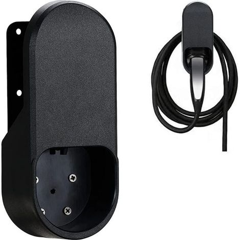 Connecteur mural de câble de chargeur EV KZQ, organisateur de câble EV, support mural de chargeur mural, compatible avec la plupart des véhicules électriques standard européens. (1/4)