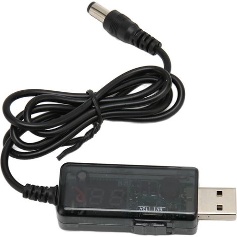 Câble étape USB Réglable 5V à 9V Convertisseur 12V avec Affichage LED pour Les Ventilateurs de Routeurs et Les Appareils Portables (1/5)