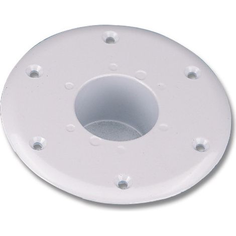 Support vernis blanc pour table encastré - 155 mm (1/2)