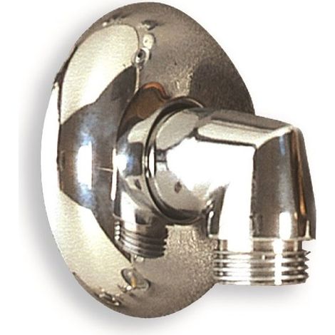 Curva 90° MM 1/2" x 1/2" tipo pesante in ottone cromato 759201OC
