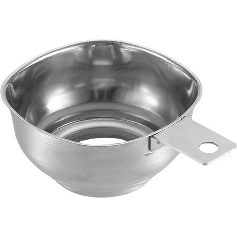 Large Opening Funnel Stainless Steel Jam Funnel Filling Aid Jam Funnel with Handle Protection for Jam Liquid Oil Beans in Jars (1/5)