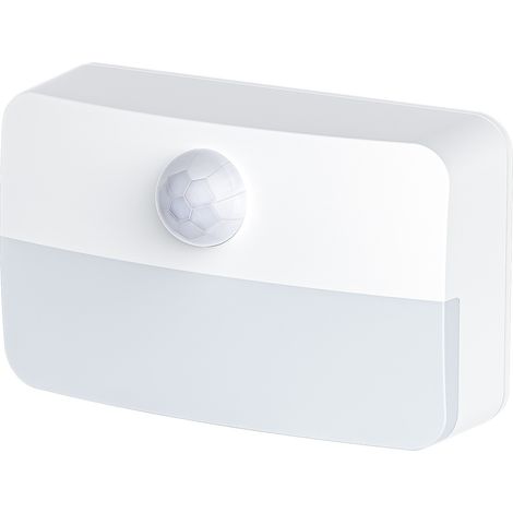 Ortviai Lampe murale à détecteur de mouvement sans fil – Éclairage LED automatique pour placards, escaliers et chevet – Alimentation par 3 piles AAA
