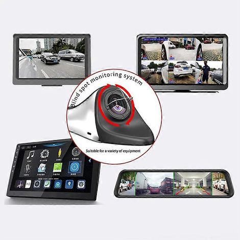 Caméra de recul de voiture avec surveillance des angles morts HD AHD 1080p et assistance au stationnement (1/5)