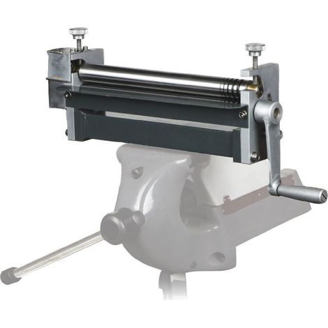 Optimum – Rouleuse manuelle à 3 rouleaux 320 mm – Épaisseur max 1 mm en acier – Montage sur étau d'établi – Pliage et roulage de tôles et tubes (1/3)