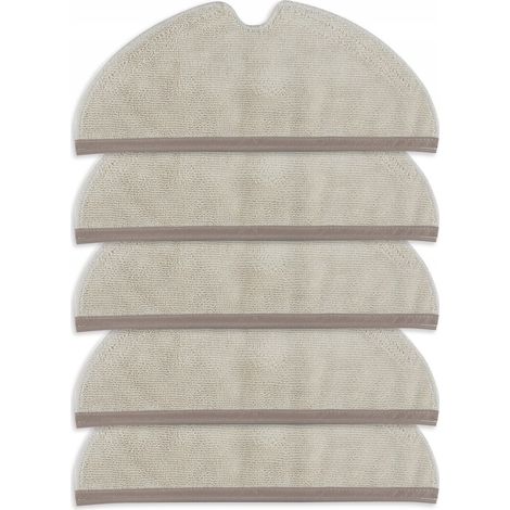 5x Mop in microfibra per Xiaomi Roborock S5 S6 Q7 Max