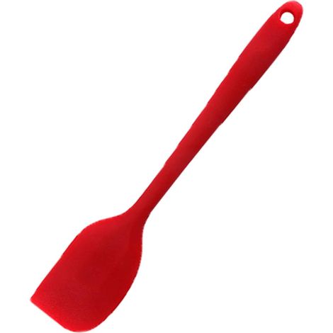 1 Spatule Silicone, Résistant Chaleur, Anti-adhérent, Pour Pâtisserie Et Cuisine, Rouge