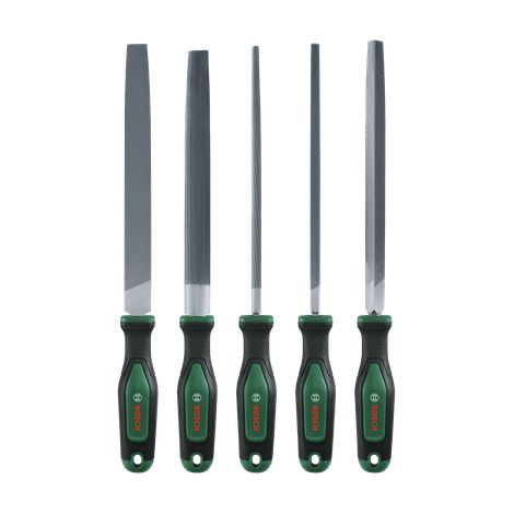 Set de fichiers Bosch 200 mm acier carbure poignées Softgrip