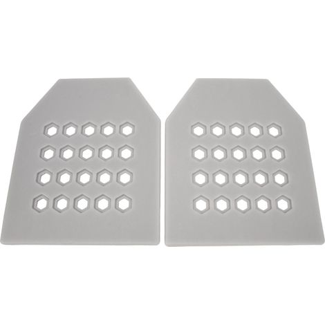Lot de 2 plaques pare-balles EVA souples, ultra-minces, découpables et antichoc pour gilet de chasse, porte-plaques gris (1/5)