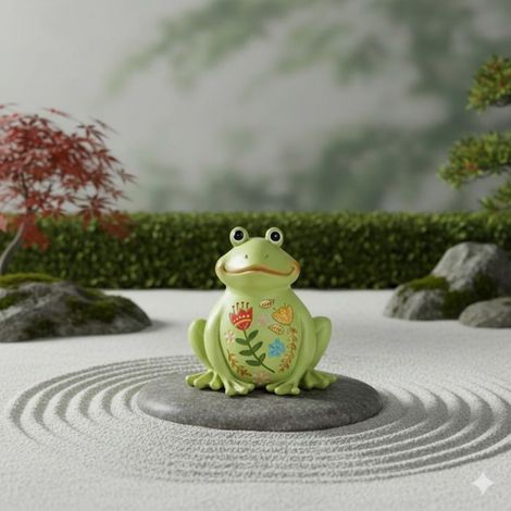 Grenouille de decoration de jardin 13 cm (1/3)