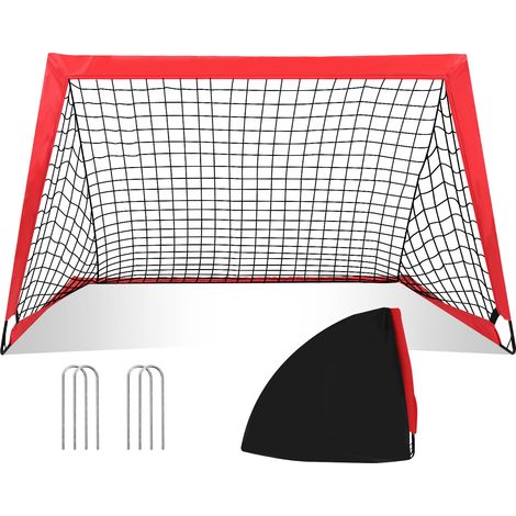 Wolketon Pop-Up Fußballtore Mini Fußballtore 120 x 90 cm, faltbar Fußballtor für Garten & Park, für Kinder