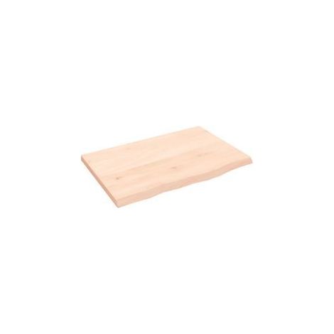 Étagère murale 60x40x2 bois de chêne massif non traité