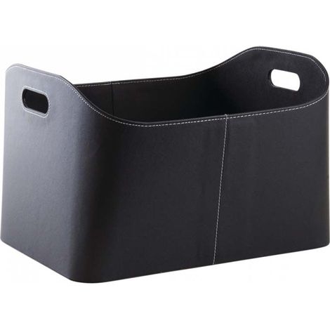 Aubry Gaspard – Corbeille à bûches en polyuréthane – Dimensions 55 x 34 x 30 cm – Accessoire décoratif pour intérieur – Poids léger 2 kg (1/3)