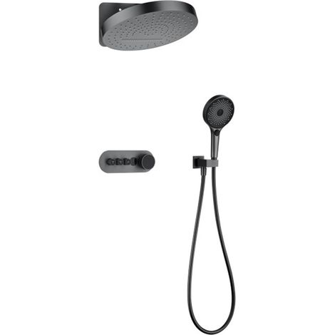 Ensemble de douche mitigeur thermostatique intelli Ensemble de douche dissimulé for système de douche numérique, système de douche à affichage de la température de la salle de bain, douches de salle d (1/5)
